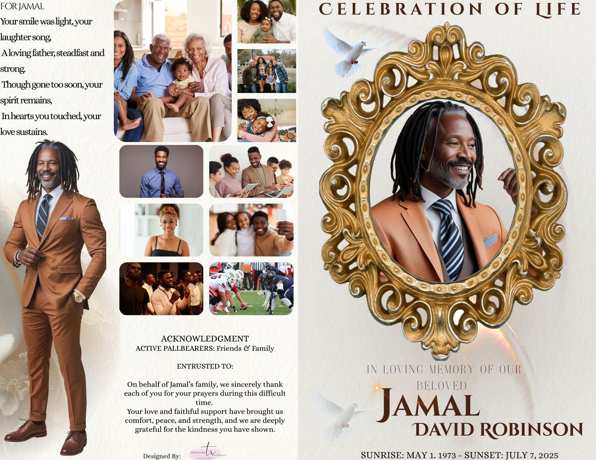 Obituary 11 by 8.5 Four Pages