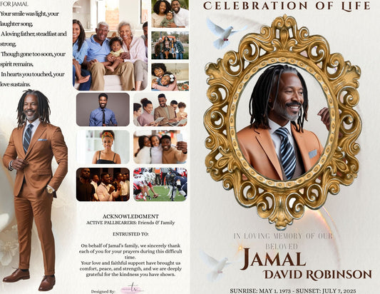 Obituary 11 by 8.5 Four Pages