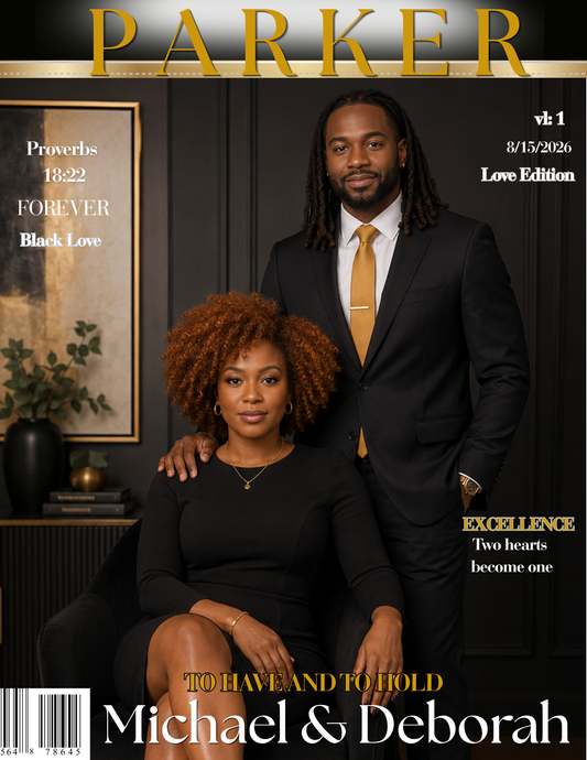 Modern Magazine-Style Wedding Program