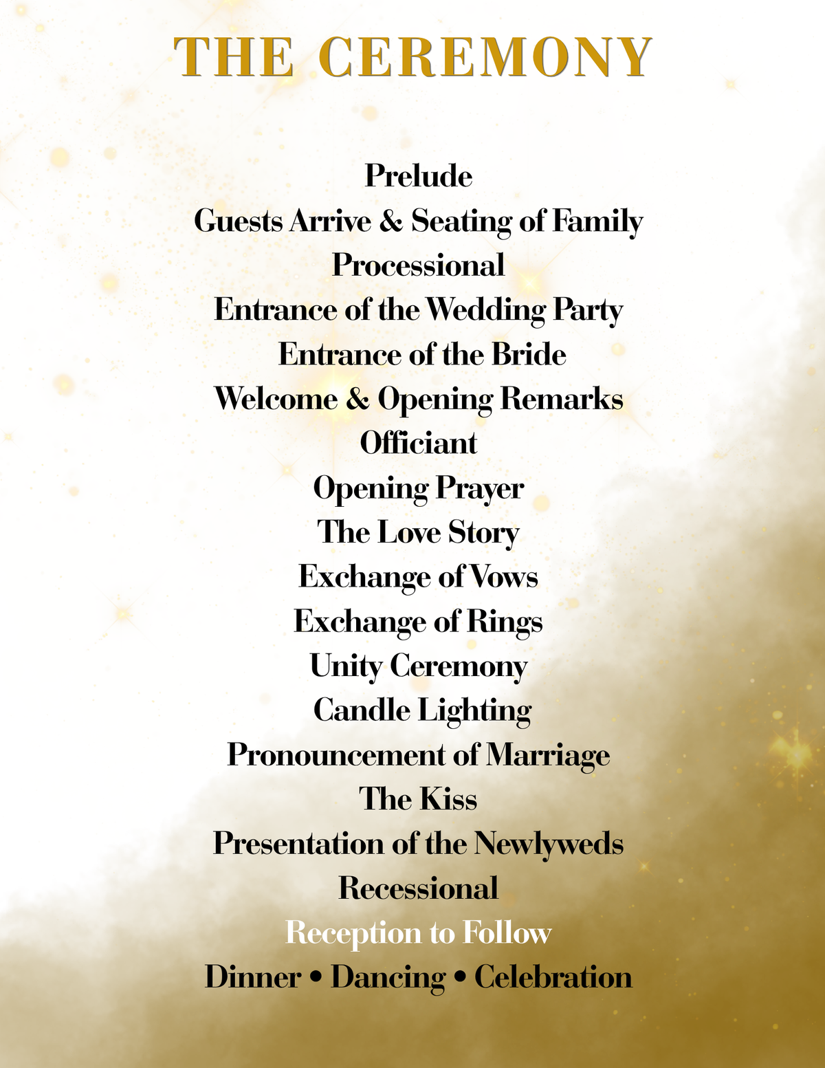 Modern Magazine-Style Wedding Program