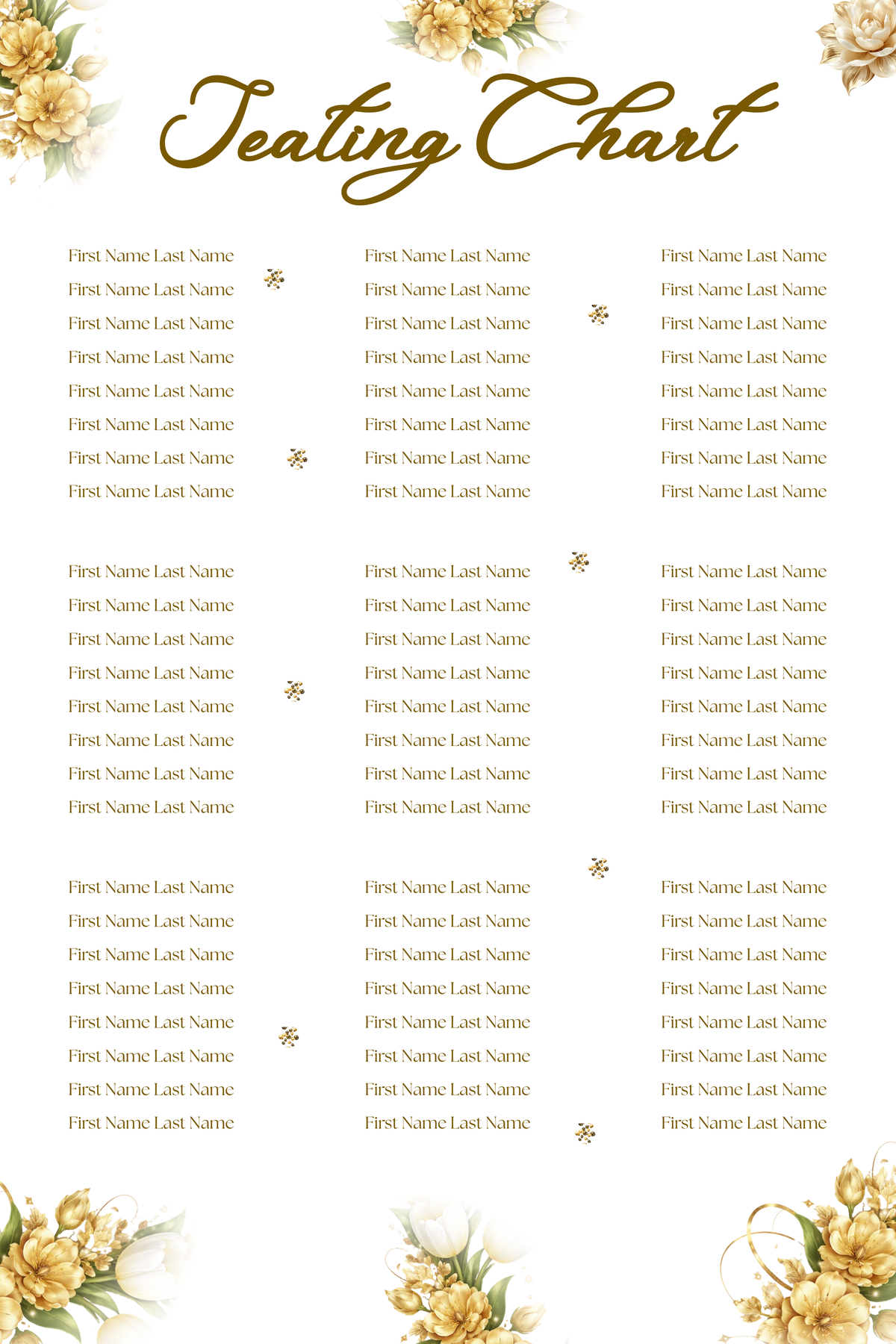 Modern Magazine-Style Wedding Program