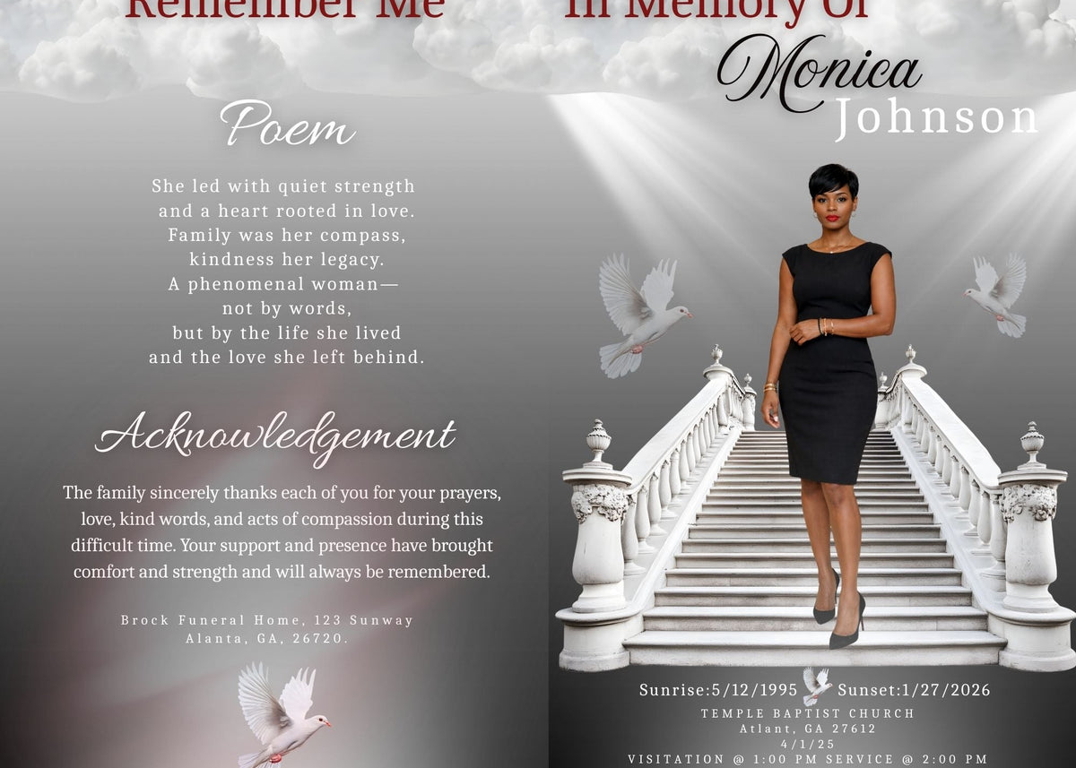 Obituary 11 by 8.5 Four pages