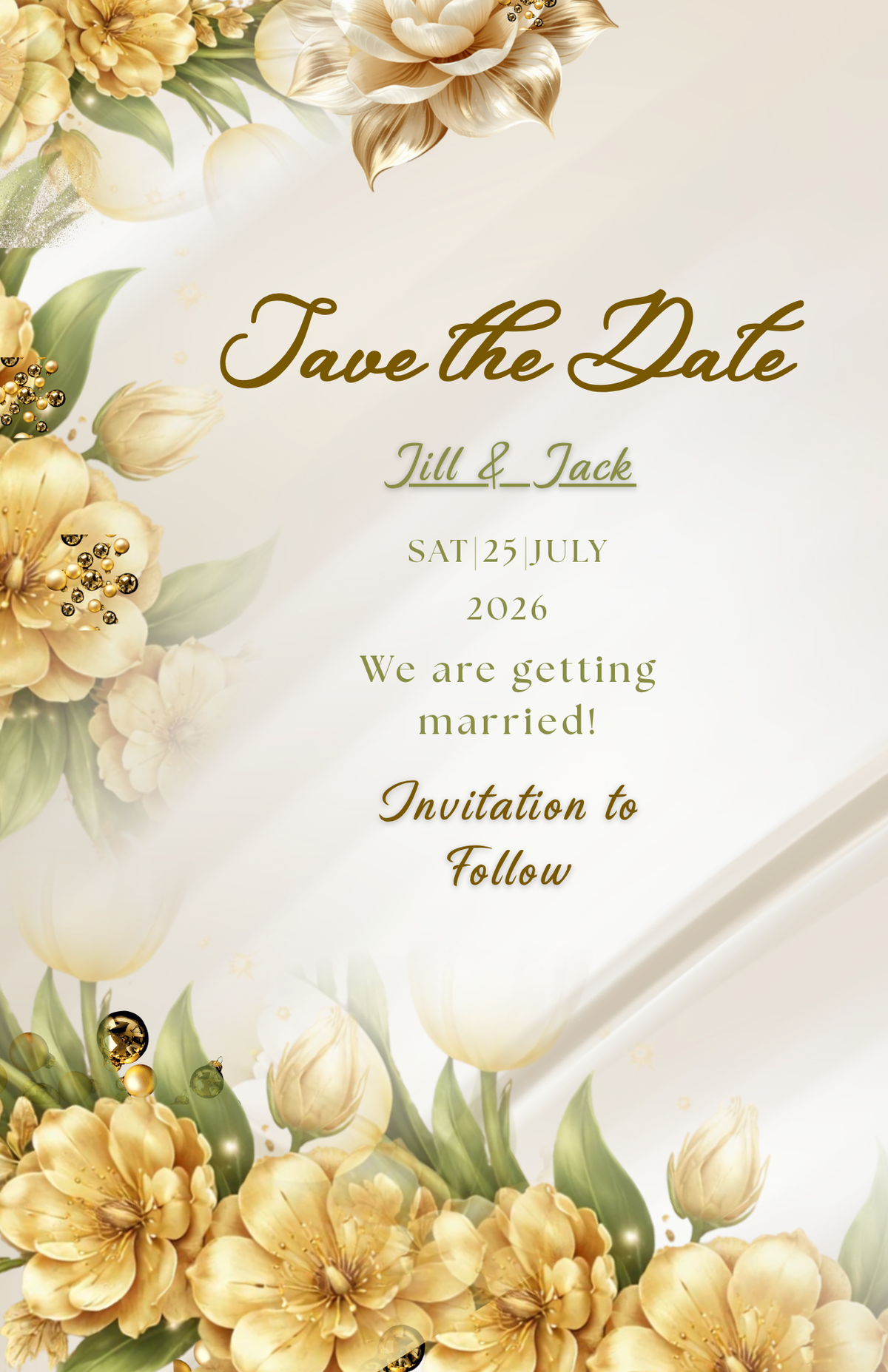 Classic Wedding Program